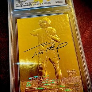 Tom Brady Rookie Autographed Card